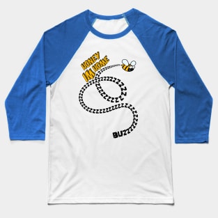 Honey Im Home - Bee Buzzing - Design by @aronimation Baseball T-Shirt